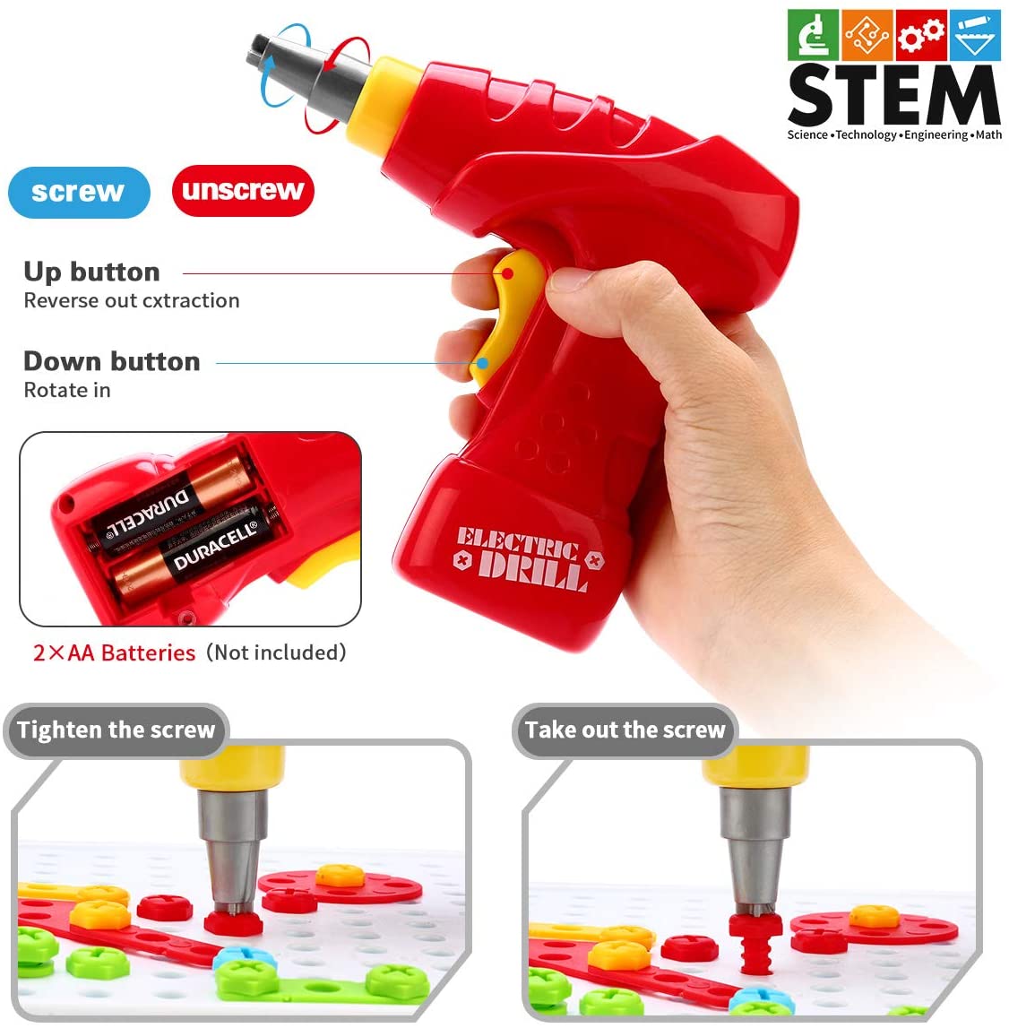 Eahumm 電鑽玩具套裝 STEM Electric Drill Toys ThinKids